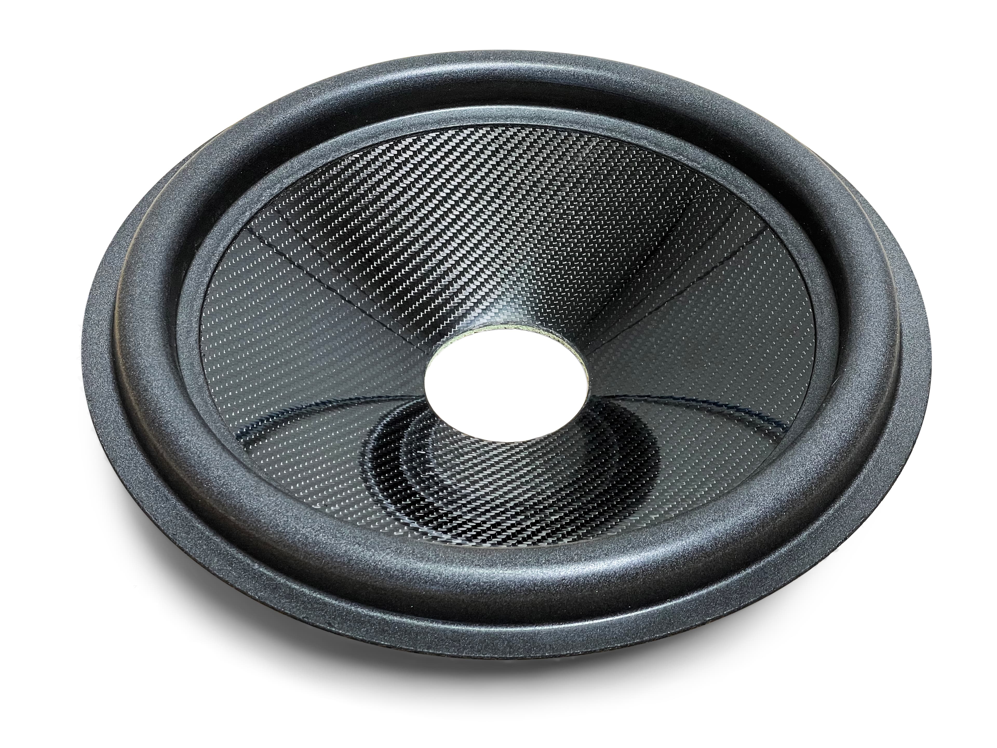 15″ Carbon Fiber Subwoofer Cone - U Roll - 3″ Opening