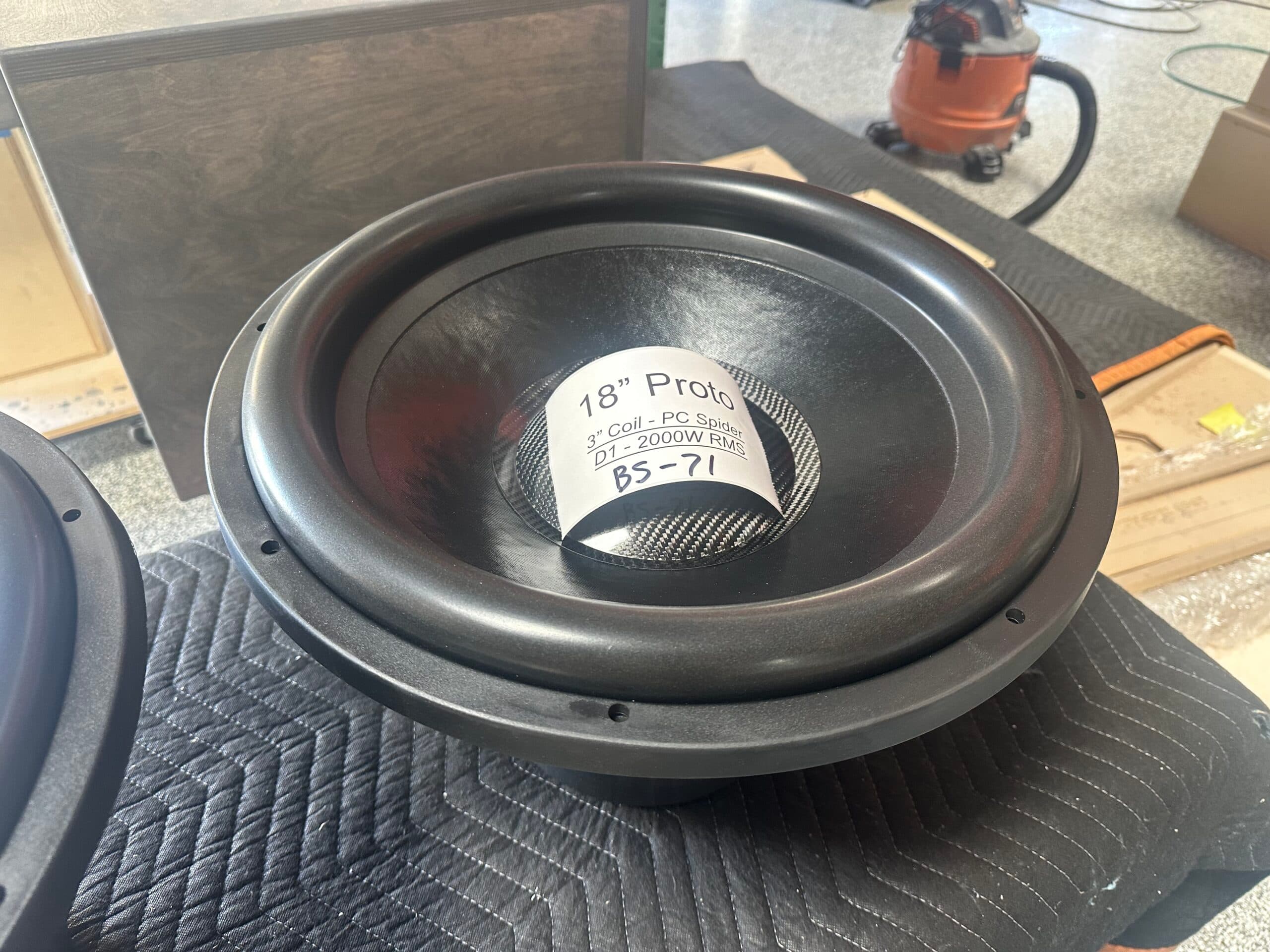 18" D1 Subwoofer Prototype - 2000W RMS - BS-71